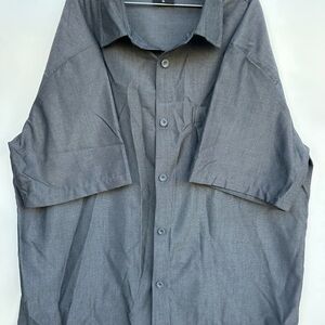 Men's Gray Casual Button Down Shirt